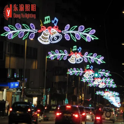 High quality rope light motif outdoor decorative cross street motif light