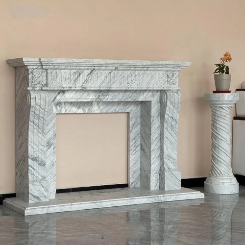 Hand Carved Marble Fireplace Surround for Custom Orders