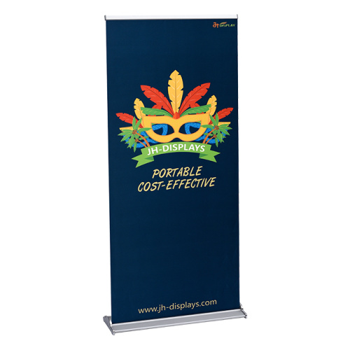 Silver Step Retractable Roll Up Banner Stand