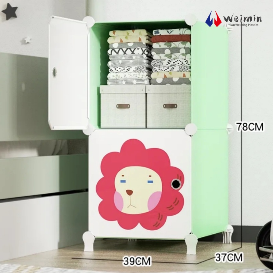 赤ちゃんと幼児の部屋用の手頃な価格のプラスチック製ワードローブ