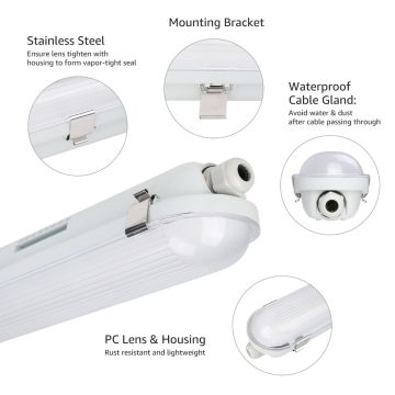 Easy installation 50W Tri-proof Light for Parking place