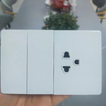 Mexico New Design Electric Wall Switch - South American Standard with US Socket