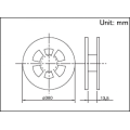 Chave de montagem em superfície de 0,4 (H) mm