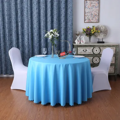 Wholesale Plain Polyester 120" Round Sage Elegant Wedding Tablecloth