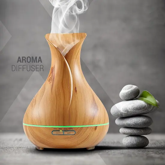 Mist Mode Wholesale Wood Aromatherapy Diffuser 400ml
