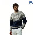 Зимний вязаный свитер Nordic Snow Fair Isle
