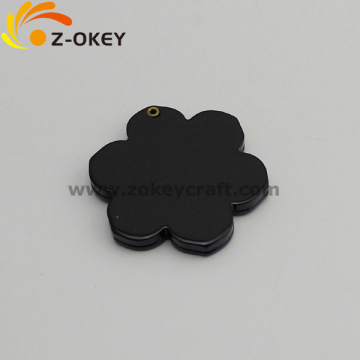 Flower shape acrylic mirrors with a hole for being keychain Yiwu hot sale