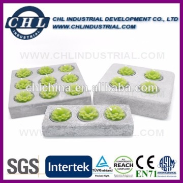 Cement material custom cement candle holder
