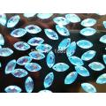 6*12mm Navette shape flatback Sew on rhinestones Light blue colour gem stones acryl crystal strass diamond 300pcs/lot