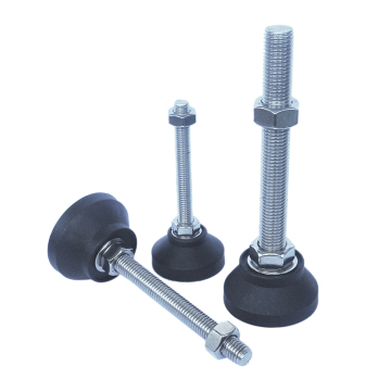 Adjustable Height Levelling Feet with Zinc Plated Bolts and Nylon Base Pads