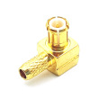 Right Angle MCX Male Plug RF Coaxial Adapter