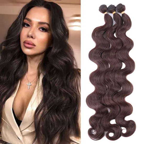 26 Inch Ombre Blonde Synthetic Body Wave Hair Bundles: Loose Deep Hair Extensions