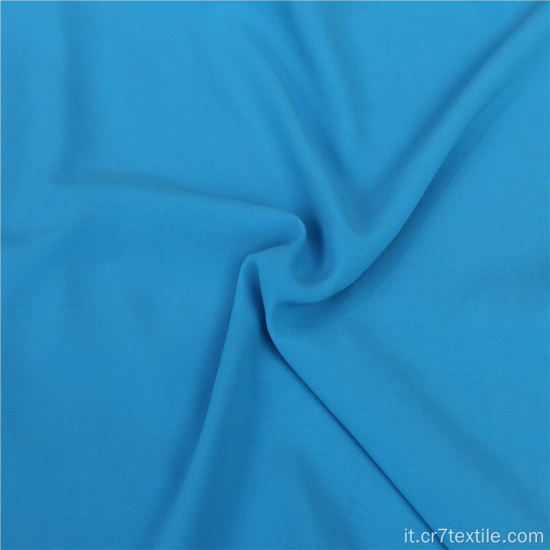 Tessuto PD in micro chiffon spazzolato blu spandex