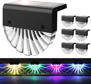 Waterproof Shell Solar LED Deck Lights for Path, Stairs, Steps, Fences, and Outdoor Garden