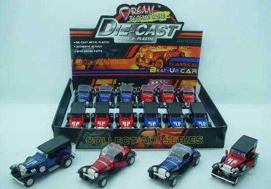 1：34PULL BACK DIE-CAST JALOPY CAR(12PCS/BOX)