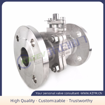 Two-piece flange ball valve