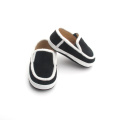 Black Boy Boat shoes Leather kids casual shoes
