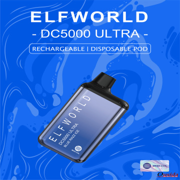 Elf World DC5000 BLUE RAZZ ICE Vape