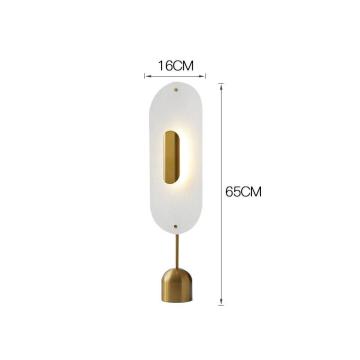 INSHINE White Upright Brass Table Lamp
