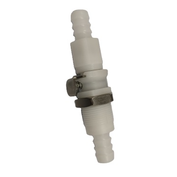 Hot Sale PVDF BLD1606PH Female Socket Coupling with Valve CPC Connector Quick Coupling Fitting