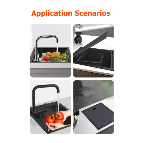 Workstation Sink Bar Sink neFold faucet, chifukidzo