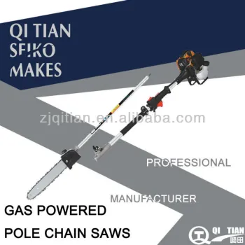 GAS POWERED POLE CHAIN SAWS ,TWO-STROKE 0.8 KW QT-PCS340-8