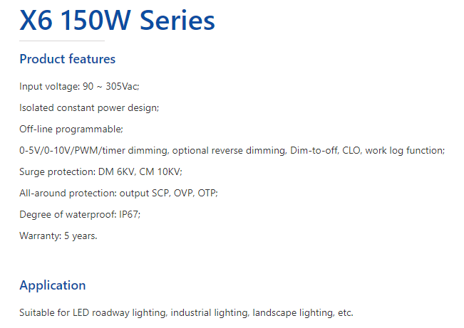 Moso Led Driver X6 150w Series 4