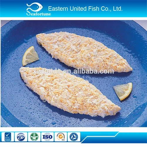 Iqf Breaded Frozen Fish Fillet, High Quality Iqf Breaded Frozen Fish