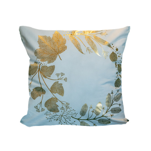 Wholesale Canvas and Leather Pillow Case Cushion Covers