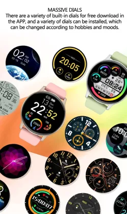 S32 Multifunctional 1.32 Inch Big HD Touch Screen 360*360 Popular Round Smart Watch For Men Women