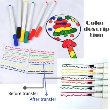 Clearance Sale SINAMAY Blank Craft Colors Sublimation Markers Transfer Ink Pen DIY to fabric