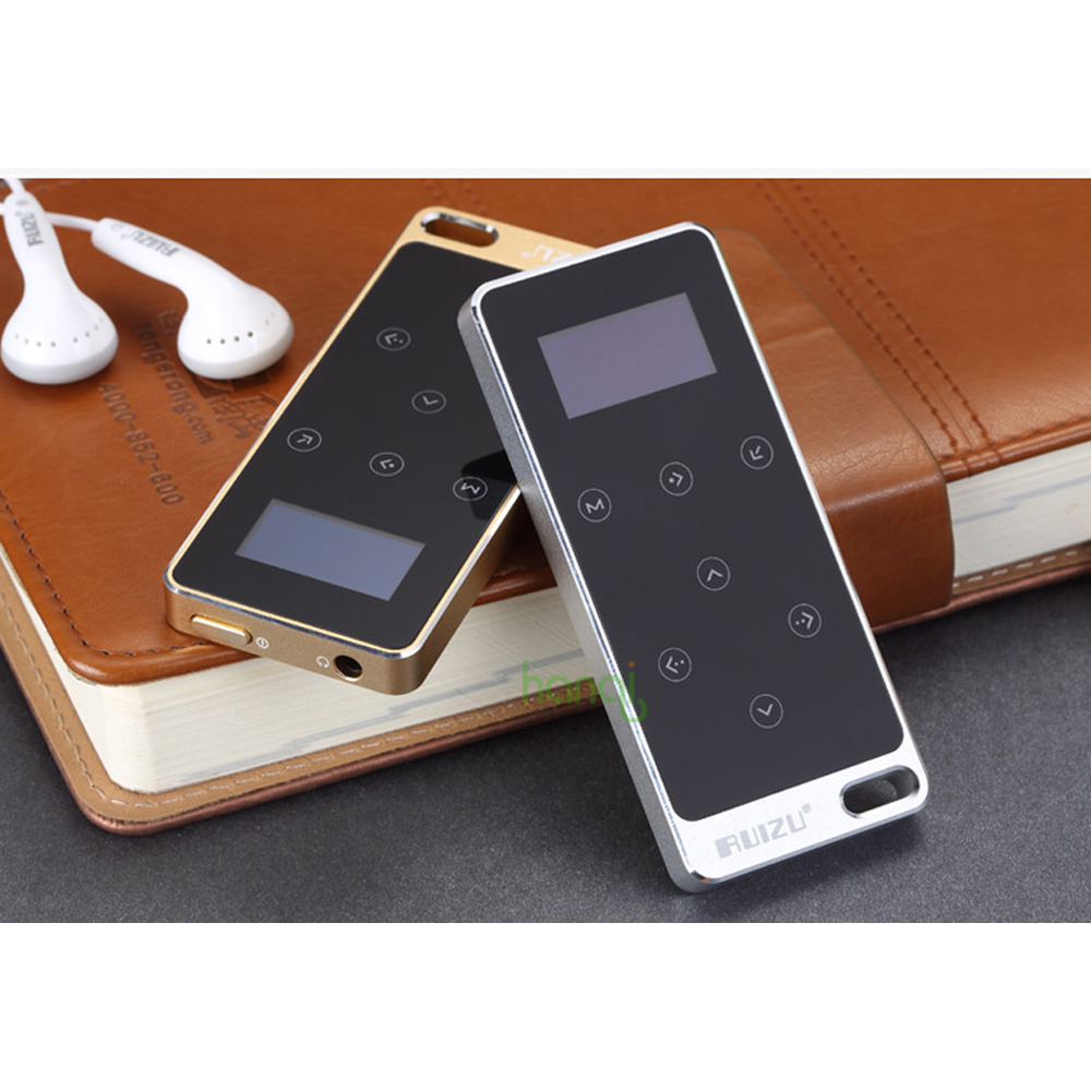 Original RUIZU X05 HIFI 8GB MP3 Player Recorder 8GB Touch Button Lossless Sound Support FM,E-Book Recording Sport Music Player