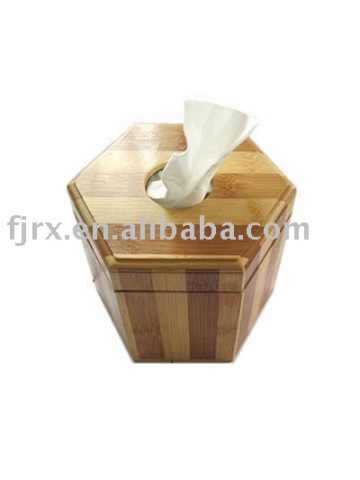 bamboo tissue box, tissue holder