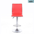 Height Adjustable Metal Bar Chair Newest Design PU Leather Footrest Bar Chair Factory