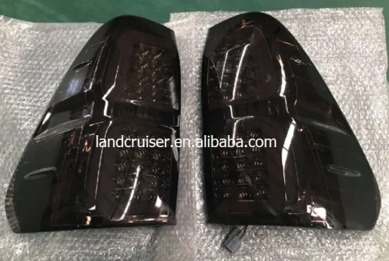 smoke tail lamp for toyota hilux revo 2015~on, black color back light for REVO