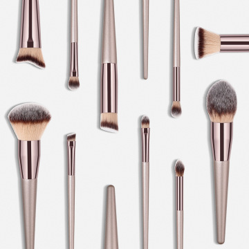 Wholesale Champagne Gold Conical Handle 10pcs Luxury Makeup Brush Set - High-Quality Low MOQ Factory Price