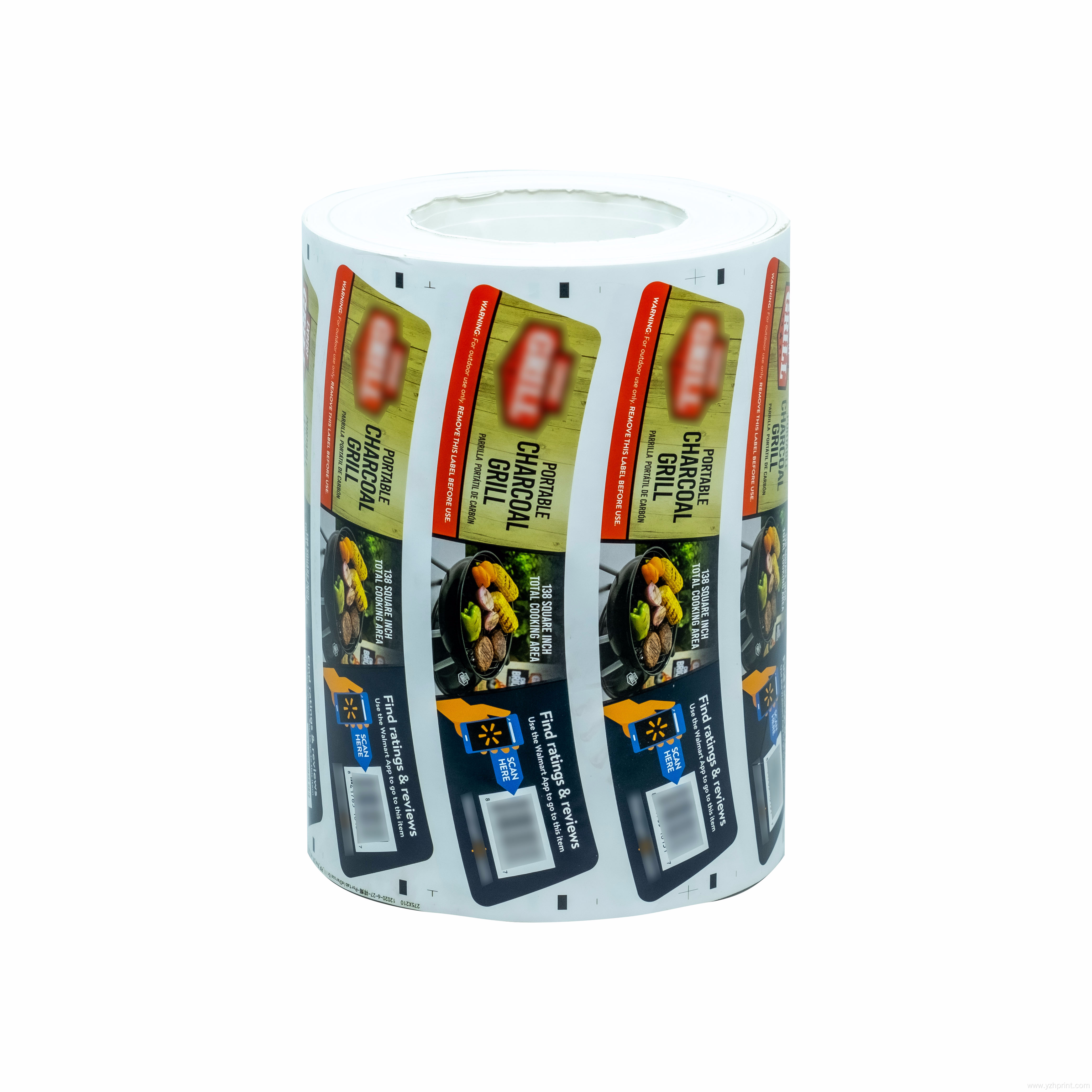 Custom Logo Label Self Adhesive Thermal Sticker Rolls