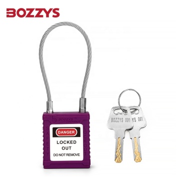 Compact Waterproof Steel Cable Padlock with 150*3.2mm Cable Shackle for Tight Spaces