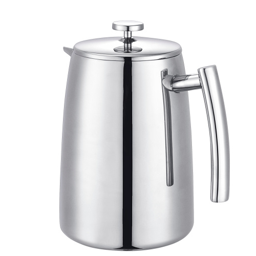 Doppelwandige French Press Kaffeemaschine aus Edelstahl