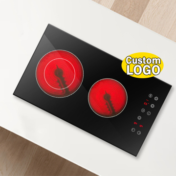 طبخ الزجاج الأسود الكريستال المقسّن الزجاجي الطهي - بائع أعلى لمسة ناعمة مفتاح Cooktop الكهربائي
