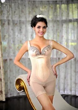 Pure Color Women Seamless Underwear Set Perfect Health Far Infrared Slimming Body Shaper