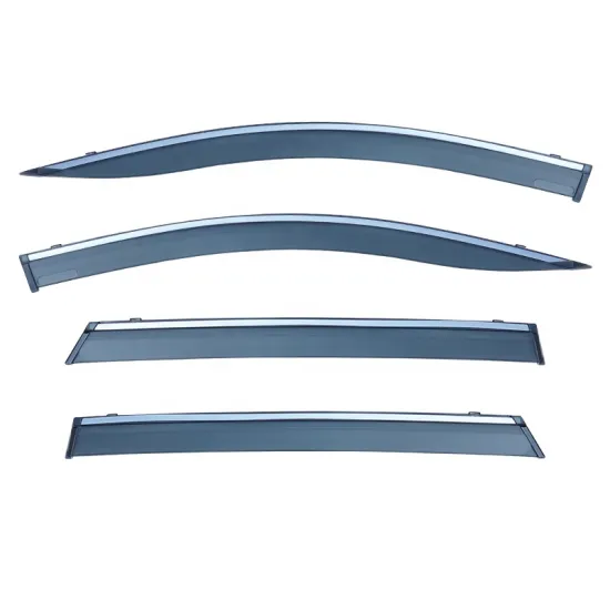 Black Body Kit Car Wind Deflector Sun Door Visor for Santafe 2019