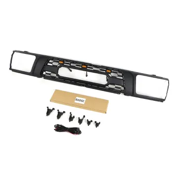 Auto Part Other Exterior Accessories Black ABS Plastic Car Grills Front Grille With LED Light Fit For 1992-1995 Hikux Surf