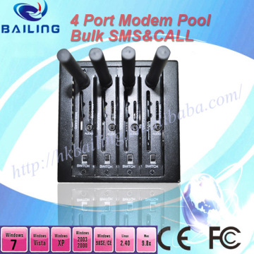High Quality 4 Port Modem Pool Support SMS MMS Ussd