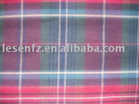 100% cotton yarn dyed fabric