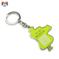 Metal custom shape two sided engraved keychain