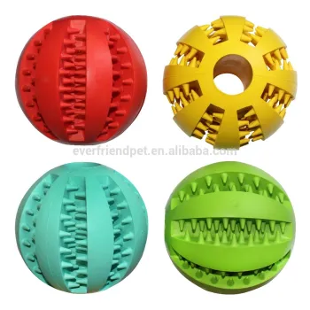 Soft rubber silicone pet dog toy balls