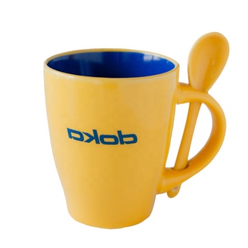 Blank 300ml Ceramic Sublimation Mug with Spoon