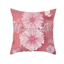 45*45cm Polyester Fiber Floral Lattice Pillowcase