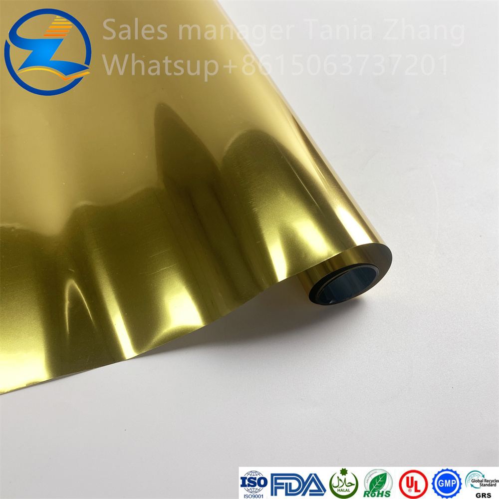 Foil Gold Pet Film Roll For Gift Wrapping4 Jpg